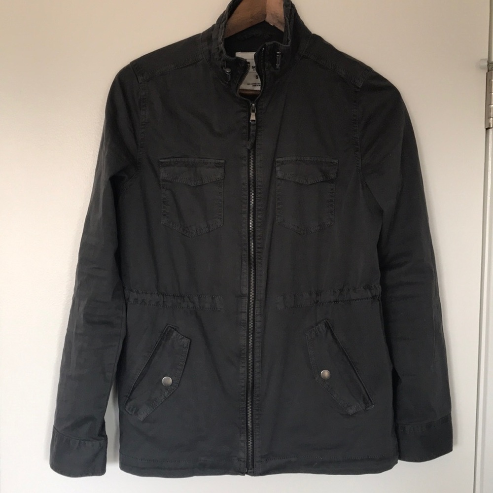 Dark Slate Gray Thin Zip Up Jacket